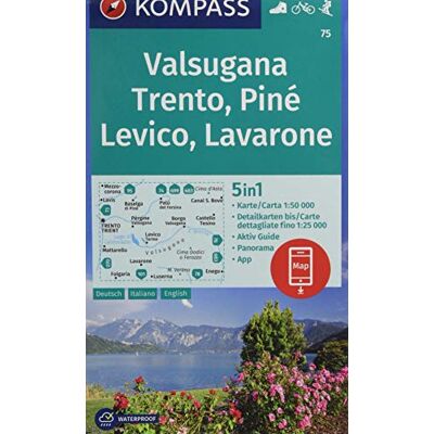 KOMPASS-Karten GmbH - Valsugana, Trento, Piné, Levico, Lavarone: 5in1 Wanderkarte 1:50000 mit Panorama, Aktiv Guide und Detailkarten inklusive Karte zur offline Verwendung ... Skitouren. (KOMPASS-Wanderkarten, Band 75) - Preis vom 17.06.2026 05:34:31 h KOMPASS-Karten GmbH - Valsugana, Trento, Piné, Levico, Lavarone: 5in1 Wanderkarte 1:50000 mit Panorama, Aktiv Guide und Detailkarten inklusive Karte zur offline Verwendung ... Skitouren. (KOMPASS-Wanderkarten, Band 75) - Preis vom 17.06.2026 05:34:31 h