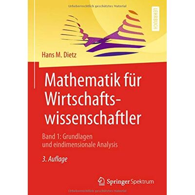 Dietz Mathematik für Wirtschaftswissenschaftler - Preis vom 07.08.2026 11:47:26 h Dietz Mathematik für Wirtschaftswissenschaftler - Preis vom 07.08.2026 11:47:26 h