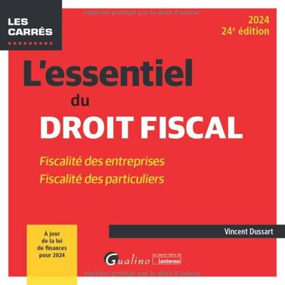 Vincent L'essentiel du droit fiscal : fiscalité des entreprises, fiscalité des particuliers : 2024 - Preis vom 22.06.2026 23:23:57 h Vincent L'essentiel du droit fiscal : fiscalité des entreprises, fiscalité des particuliers : 2024 - Preis vom 22.06.2026 23:23:57 h