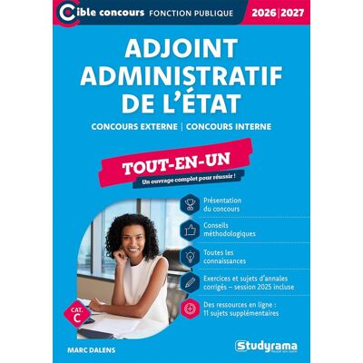 Marc Adjoint administratif principal de 2e classe de l’État – Tout-en-un (Catégorie C – Concours 2026-2027): Concours externe ― Concours interne - Preis vom 25.06.2026 23:23:36 h Marc Adjoint administratif principal de 2e classe de l’État – Tout-en-un (Catégorie C – Concours 2026-2027): Concours externe ― Concours interne - Preis vom 25.06.2026 23:23:36 h