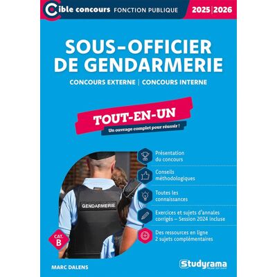 Marc Sous-officier de gendarmerie : concours externe, concours interne cat. B : tout-en-un, 2025-2026 - Preis vom 20.06.2026 05:23:55 h Marc Sous-officier de gendarmerie : concours externe, concours interne cat. B : tout-en-un, 2025-2026 - Preis vom 20.06.2026 05:23:55 h