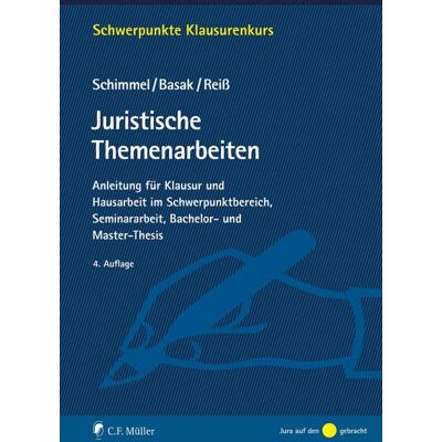 Roland Juristische Themenarbeiten: Anleitung für Klausur und Hausarbeit im Schwerpunktbereich, Seminararbeit, Bachelor- und Master-Thesis (Schwerpunkte Klausurenkurs) - Preis vom 17.06.2026 05:34:31 h Roland Juristische Themenarbeiten: Anleitung für Klausur und Hausarbeit im Schwerpunktbereich, Seminararbeit, Bachelor- und Master-Thesis (Schwerpunkte Klausurenkurs) - Preis vom 17.06.2026 05:34:31 h