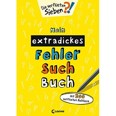 Loewe Mein extradickes Fehler-Such-Buch (gelb): Mit 300 verflixten Fehlern - Rätsel- und Beschäftigungsbuch für Kinder ab 5 Jahre (Die verflixten Sieben) - Preis vom 23.06.2026 11:45:09 h Loewe Mein extradickes Fehler-Such-Buch (gelb): Mit 300 verflixten Fehlern - Rätsel- und Beschäftigungsbuch für Kinder ab 5 Jahre (Die verflixten Sieben) - Preis vom 23.06.2026 11:45:09 h