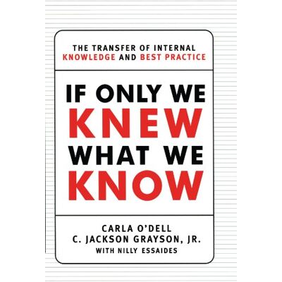 Jackson If Only We Knew What We Know: The Transfer of Internal Knowledge and Best Practice - Preis vom 16.06.2026 05:30:18 h Jackson If Only We Knew What We Know: The Transfer of Internal Knowledge and Best Practice - Preis vom 16.06.2026 05:30:18 h