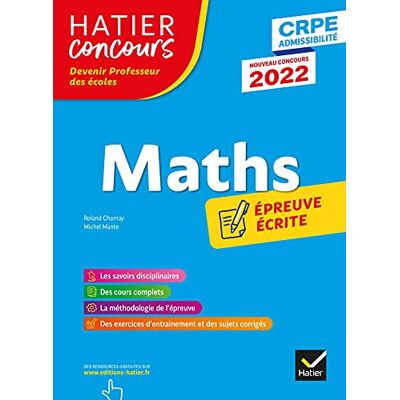 Roland Maths : épreuve écrite d'application : CRPE admissibilité, nouveau concours 2022 - Preis vom 17.06.2026 05:34:31 h Roland Maths : épreuve écrite d'application : CRPE admissibilité, nouveau concours 2022 - Preis vom 17.06.2026 05:34:31 h
