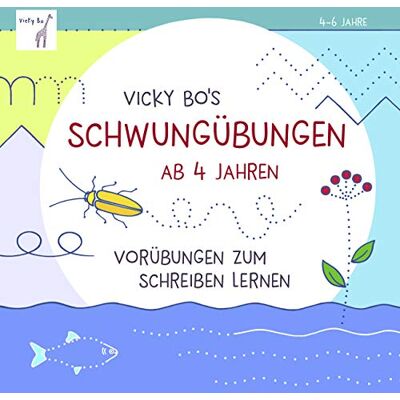 Vicky Bo - Schwungübungen ab 4 Jahren. Vorübungen zum schreiben lernen - Preis vom 20.06.2026 05:23:55 h Vicky Bo - Schwungübungen ab 4 Jahren. Vorübungen zum schreiben lernen - Preis vom 20.06.2026 05:23:55 h