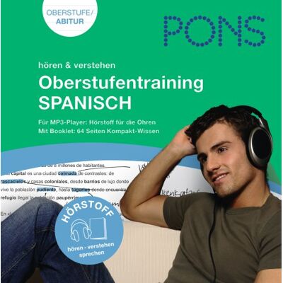 PONS Hörstoff Oberstufen-Training für MP3-Player Spanisch: Für MP3-Player: Hörstoff für die Ohren. Oberstufe/ Abitur - Preis vom 20.06.2026 05:23:55 h PONS Hörstoff Oberstufen-Training für MP3-Player Spanisch: Für MP3-Player: Hörstoff für die Ohren. Oberstufe/ Abitur - Preis vom 20.06.2026 05:23:55 h