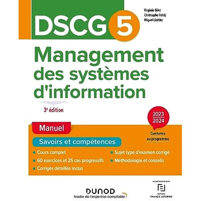 Virginie Bilet - DSCG 5, management des systèmes d'information : manuel, savoirs et compétences : 2023-2024 - Preis vom 20.06.2026 05:23:55 h Virginie Bilet - DSCG 5, management des systèmes d'information : manuel, savoirs et compétences : 2023-2024 - Preis vom 20.06.2026 05:23:55 h