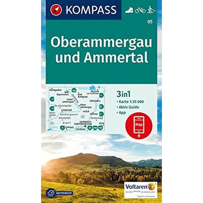 KOMPASS-Karten GmbH - Oberammergau und Ammertal: 3in1 Wanderkarte 1:35000 mt Aktiv Guide inklusive Karte zur offline Verwendung in der KOMPASS-App. Fahrradfahren. Langlaufen. (KOMPASS-Wanderkarten, Band 5) - Preis vom 16.06.2026 05:30:18 h KOMPASS-Karten GmbH - Oberammergau und Ammertal: 3in1 Wanderkarte 1:35000 mt Aktiv Guide inklusive Karte zur offline Verwendung in der KOMPASS-App. Fahrradfahren. Langlaufen. (KOMPASS-Wanderkarten, Band 5) - Preis vom 16.06.2026 05:30:18 h