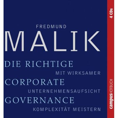 Fredmund Malik - Die richtige Corporate Governance: Mit wirksamer Unternehmensaufsicht Komplexität meistern - Preis vom 17.06.2026 05:34:31 h Fredmund Malik - Die richtige Corporate Governance: Mit wirksamer Unternehmensaufsicht Komplexität meistern - Preis vom 17.06.2026 05:34:31 h