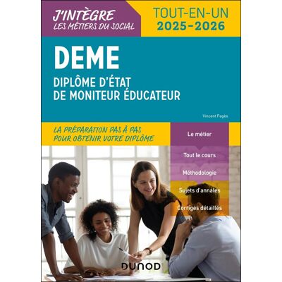 Vincent DEME : diplôme d'Etat de moniteur éducateur : tout-en-un 2025-2026 - Preis vom 22.06.2026 23:23:57 h Vincent DEME : diplôme d'Etat de moniteur éducateur : tout-en-un 2025-2026 - Preis vom 22.06.2026 23:23:57 h