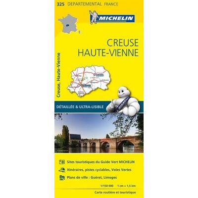 CREUSE / HAUTE - VIENNE 11325 CARTE ' LOCAL ' ( France ) MICHELIN KAART - Preis vom 17.06.2026 05:34:31 h CREUSE / HAUTE - VIENNE 11325 CARTE ' LOCAL ' ( France ) MICHELIN KAART - Preis vom 17.06.2026 05:34:31 h