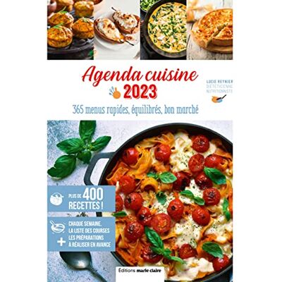 Lucie Reynier - Agenda cuisine 2023 : 365 menus rapides, équilibrés, bon marché - Preis vom 19.06.2026 05:29:47 h Lucie Reynier - Agenda cuisine 2023 : 365 menus rapides, équilibrés, bon marché - Preis vom 19.06.2026 05:29:47 h