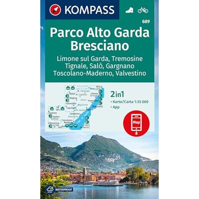 KOMPASS Wanderkarte 689 Parco Alto Garda, Bresciano, Limone sul Garda, Tremosine, Tignale, Salò, Gargnano, Toscolano Maderno, Valvestino 1:25.000: ... der KOMPASS-App. Fahrradfahren. Skifahren.o - Preis vom 20.06.2026 05:23:55 h KOMPASS Wanderkarte 689 Parco Alto Garda, Bresciano, Limone sul Garda, Tremosine, Tignale, Salò, Gargnano, Toscolano Maderno, Valvestino 1:25.000: ... der KOMPASS-App. Fahrradfahren. Skifahren.o - Preis vom 20.06.2026 05:23:55 h