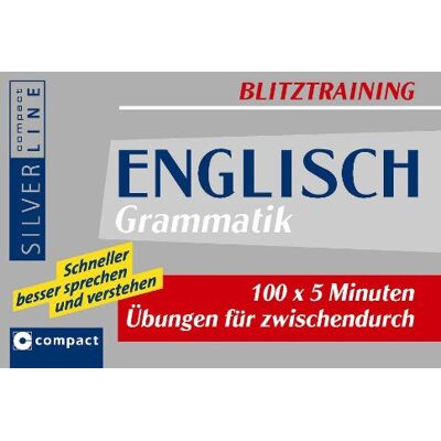 Boos Blitztraining Englisch Grammatik: 100 x 5 Minuten Übungen für zwischendurch - Preis vom 18.06.2026 05:44:55 h Boos Blitztraining Englisch Grammatik: 100 x 5 Minuten Übungen für zwischendurch - Preis vom 18.06.2026 05:44:55 h