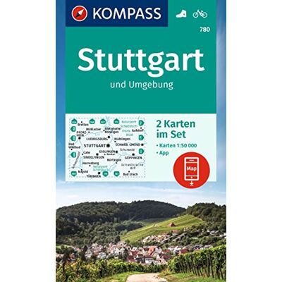 KOMPASS Wanderkarten-Set 780 Stuttgart und Umgebung (2 Karten) 1:50.000: inklusive Karte zur offline Verwendung in der KOMPASS-App. Fahrradfahren. - Preis vom 17.06.2026 05:34:31 h KOMPASS Wanderkarten-Set 780 Stuttgart und Umgebung (2 Karten) 1:50.000: inklusive Karte zur offline Verwendung in der KOMPASS-App. Fahrradfahren. - Preis vom 17.06.2026 05:34:31 h