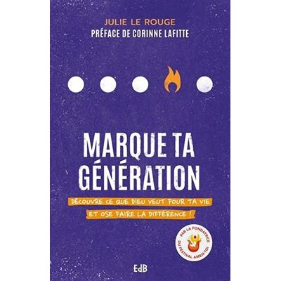 Julie Le Rouge - Marque ta génération : découvre ce que Dieu veut pour ta vie et ose faire la différence ! - Preis vom 17.06.2026 05:34:31 h Julie Le Rouge - Marque ta génération : découvre ce que Dieu veut pour ta vie et ose faire la différence ! - Preis vom 17.06.2026 05:34:31 h