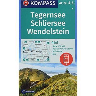 KOMPASS-Karten GmbH - Tegernsee, Schliersee, Wendelstein: 4in1 Wanderkarte 1:50000 mit Aktiv Guide und Detailkarten inklusive Karte zur offline Verwendung in der ... Langlaufen. (KOMPASS-Wanderkarten, Band 8) - Preis vom 21.06.2026 05:42:24 h KOMPASS-Karten GmbH - Tegernsee, Schliersee, Wendelstein: 4in1 Wanderkarte 1:50000 mit Aktiv Guide und Detailkarten inklusive Karte zur offline Verwendung in der ... Langlaufen. (KOMPASS-Wanderkarten, Band 8) - Preis vom 21.06.2026 05:42:24 h