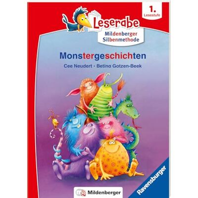 Cee Neudert - Monstergeschichten - lesen lernen mit dem Leseraben - Erstlesebuch - Kinderbuch ab 6 Jahren mit Silbengeschichten zum Lesenlernen (Leserabe 1. Klasse mit Mildenberger Silbenmethode) - Preis vom 22.06.2026 23:23:57 h Cee Neudert - Monstergeschichten - lesen lernen mit dem Leseraben - Erstlesebuch - Kinderbuch ab 6 Jahren mit Silbengeschichten zum Lesenlernen (Leserabe 1. Klasse mit Mildenberger Silbenmethode) - Preis vom 22.06.2026 23:23:57 h