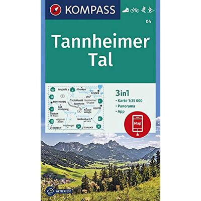 KOMPASS-Karten GmbH - KOMPASS Wanderkarte Tannheimer Tal: 3in1 Wanderkarte 1:35000 mit Panorama inklusive Karte zur offline Verwendung in der KOMPASS-App. Fahrradfahren. ... Langlaufen. (KOMPASS-Wanderkarten, Band 4) - Preis vom 17.06.2026 05:34:31 h KOMPASS-Karten GmbH - KOMPASS Wanderkarte Tannheimer Tal: 3in1 Wanderkarte 1:35000 mit Panorama inklusive Karte zur offline Verwendung in der KOMPASS-App. Fahrradfahren. ... Langlaufen. (KOMPASS-Wanderkarten, Band 4) - Preis vom 17.06.2026 05:34:31 h