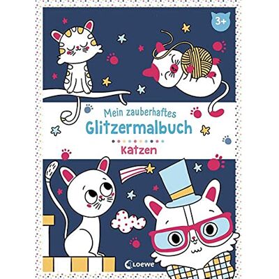 Loewe Mein zauberhaftes Glitzermalbuch - Katzen: Ausmalbuch mit Glitzerlack für Kinder ab 3 Jahre - Preis vom 22.06.2026 23:23:57 h Loewe Mein zauberhaftes Glitzermalbuch - Katzen: Ausmalbuch mit Glitzerlack für Kinder ab 3 Jahre - Preis vom 22.06.2026 23:23:57 h