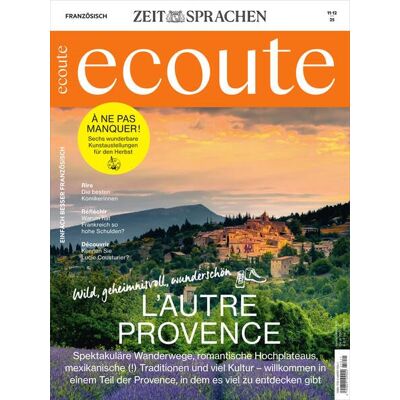 Écoute Magazin 11/25: L’autre Provence: Spektakuläre Wanderwege, romantische Hochplateaus, mexikanische (!) Traditionen und viel Kultur – willkommen ... Provence, in dem es viel zu entdecken gibt - Preis vom 22.06.2026 11:45:37 h Écoute Magazin 11/25: L’autre Provence: Spektakuläre Wanderwege, romantische Hochplateaus, mexikanische (!) Traditionen und viel Kultur – willkommen ... Provence, in dem es viel zu entdecken gibt - Preis vom 22.06.2026 11:45:37 h