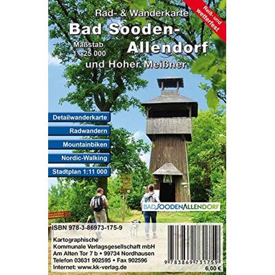 KKV Kartographische Kommunale Verlagsgesellschaft mbH - Bad Sooden-Allendorf und Hoher Meißner: Rad- und Wanderkarte mit Stadtplan (Reiß- und wetterfest) - Preis vom 22.06.2026 23:23:57 h KKV Kartographische Kommunale Verlagsgesellschaft mbH - Bad Sooden-Allendorf und Hoher Meißner: Rad- und Wanderkarte mit Stadtplan (Reiß- und wetterfest) - Preis vom 22.06.2026 23:23:57 h