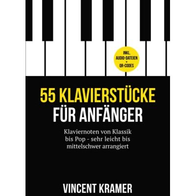 Vincent 55 Klavierstücke für Anfänger – Klaviernoten von Klassik bis Pop – sehr leicht bis mittelschwer arrangiert – inkl. Audio-Dateien + QR-Codes - Preis vom 22.06.2026 23:23:57 h Vincent 55 Klavierstücke für Anfänger – Klaviernoten von Klassik bis Pop – sehr leicht bis mittelschwer arrangiert – inkl. Audio-Dateien + QR-Codes - Preis vom 22.06.2026 23:23:57 h
