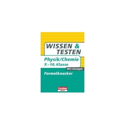 Manfred Kuballa - Wissen und Testen Physik/Chemie 7.-10. Schuljahr. Formelknacker: Buch mit Lösungen - Preis vom 26.06.2026 19:40:26 h Manfred Kuballa - Wissen und Testen Physik/Chemie 7.-10. Schuljahr. Formelknacker: Buch mit Lösungen - Preis vom 26.06.2026 19:40:26 h