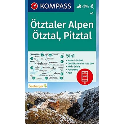 KOMPASS-Karten GmbH - KOMPASS Wanderkarte Ötztaler Alpen, Ötztal, Pitztal: 5in1 Wanderkarte 1:50000 mit Panorama, Aktiv Guide und Detailkarten inklusive Karte zur offline ... Skitouren. (KOMPASS-Wanderkarten) - Preis vom 16.06.2026 05:30:18 h KOMPASS-Karten GmbH - KOMPASS Wanderkarte Ötztaler Alpen, Ötztal, Pitztal: 5in1 Wanderkarte 1:50000 mit Panorama, Aktiv Guide und Detailkarten inklusive Karte zur offline ... Skitouren. (KOMPASS-Wanderkarten) - Preis vom 16.06.2026 05:30:18 h