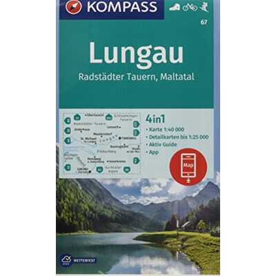 KOMPASS-Karten GmbH - Lungau, Radstädter Tauern, Maltatal: 4in1 Wanderkarte 1:40000 mit Aktiv Guide und Detailkarten inklusive Karte zur offline Verwendung in der ... Skitouren. (KOMPASS-Wanderkarten, Band 67) - Preis vom 17.06.2026 05:34:31 h KOMPASS-Karten GmbH - Lungau, Radstädter Tauern, Maltatal: 4in1 Wanderkarte 1:40000 mit Aktiv Guide und Detailkarten inklusive Karte zur offline Verwendung in der ... Skitouren. (KOMPASS-Wanderkarten, Band 67) - Preis vom 17.06.2026 05:34:31 h
