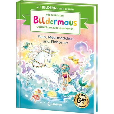 Die schönsten Bildermaus-Geschichten zum Lesenlernen - Feen, Meermädchen und Einhörner: Seit 30 Jahren lernen Kinder mit Bildern lesen! - Jubiläumssammelband zum Vor- und Mitlesen ab 5 - Preis vom 18.06.2026 05:44:55 h Die schönsten Bildermaus-Geschichten zum Lesenlernen - Feen, Meermädchen und Einhörner: Seit 30 Jahren lernen Kinder mit Bildern lesen! - Jubiläumssammelband zum Vor- und Mitlesen ab 5 - Preis vom 18.06.2026 05:44:55 h