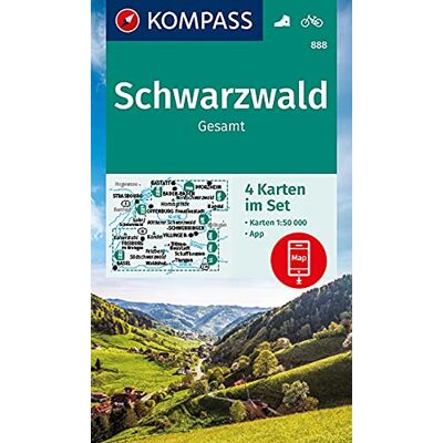 KOMPASS-Karten GmbH - KOMPASS Wanderkarte Schwarzwald Gesamt: 4 Wanderkarten 1:50000 im Set inklusive Karte zur offline Verwendung in der KOMPASS-App. Fahrradfahren. (KOMPASS-Wanderkarten, Band 888) - Preis vom 23.06.2026 11:45:09 h KOMPASS-Karten GmbH - KOMPASS Wanderkarte Schwarzwald Gesamt: 4 Wanderkarten 1:50000 im Set inklusive Karte zur offline Verwendung in der KOMPASS-App. Fahrradfahren. (KOMPASS-Wanderkarten, Band 888) - Preis vom 23.06.2026 11:45:09 h