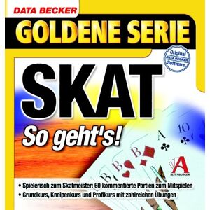 Manfred Quambusch - Skat, So geht's!, 1 CD-ROM Spielerisch zum Skatmeister: 60 kommentierte Partien zum Mitspielen. Grundkurs, Kneipenkurs und Profikurs mit zahlreichen Übungen. Für Windows 98/98SE/ME/2000/XP - Preis vom 11.06.2026 05:43:19 h Manfred Quambusch - Skat, So geht's!, 1 CD-ROM Spielerisch zum Skatmeister: 60 kommentierte Partien zum Mitspielen. Grundkurs, Kneipenkurs und Profikurs mit zahlreichen Übungen. Für Windows 98/98SE/ME/2000/XP - Preis vom 11.06.2026 05:43:19 h