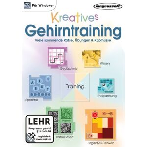 Magnussoft - Kreatives Gehirntraining (PC) - Preis vom 14.06.2026 05:24:48 h Magnussoft - Kreatives Gehirntraining (PC) - Preis vom 14.06.2026 05:24:48 h