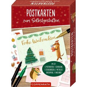Postkarten zum Selbstgestalten: Frohe Weihnachten: Alles-drin-Set mit 5 Postkarten, 3 Stiften, Schablone und Stickersheet für kreatives Gestalten - Preis vom 07.06.2026 05:33:53 h Postkarten zum Selbstgestalten: Frohe Weihnachten: Alles-drin-Set mit 5 Postkarten, 3 Stiften, Schablone und Stickersheet für kreatives Gestalten - Preis vom 07.06.2026 05:33:53 h