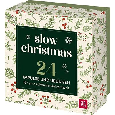 Groh Verlag - Slow Christmas: 24 Impulse und Übungen für eine achtsame Adventszeit Zettelbox mit 24 Impulse und Übungen für eine achtsame Adventszeit - Preis vom 25.07.2026 07:43:37 h Groh Verlag - Slow Christmas: 24 Impulse und Übungen für eine achtsame Adventszeit Zettelbox mit 24 Impulse und Übungen für eine achtsame Adventszeit - Preis vom 25.07.2026 07:43:37 h
