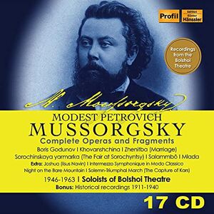Soloists of Bolshoi Theatre - Modest P.Mussorgsky: Complete Operas and Fragment - Preis vom 12.06.2026 05:40:31 h Soloists of Bolshoi Theatre - Modest P.Mussorgsky: Complete Operas and Fragment - Preis vom 12.06.2026 05:40:31 h