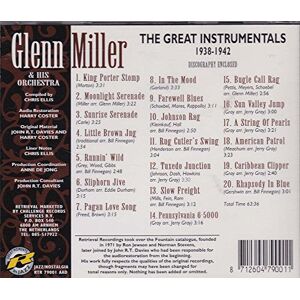 Miller, Glenn & His Orchestra - The Great Instrumentals 38-42 - Preis vom 13.06.2026 05:28:29 h Miller, Glenn & His Orchestra - The Great Instrumentals 38-42 - Preis vom 13.06.2026 05:28:29 h