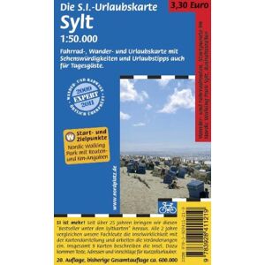 Schwarz, Hans D - SI-Inselkarte Sylt, 1:50.000, Fahrrad-/Wanderkarte mit Ortsplänen, Tipps für Tagesgäste - Preis vom 14.06.2026 05:24:48 h Schwarz, Hans D - SI-Inselkarte Sylt, 1:50.000, Fahrrad-/Wanderkarte mit Ortsplänen, Tipps für Tagesgäste - Preis vom 14.06.2026 05:24:48 h