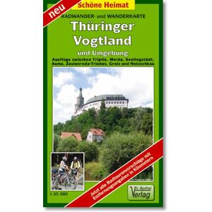 Radwander- und Wanderkarte Thüringer Vogtland und Umgebung: Ausflüge zwischen Triptis, Weida, Seelingstädt, Auma, Zeulenroda-Triebes, Greiz und Netzschkau. 1:35000 - Preis vom 14.06.2026 05:24:48 h Radwander- und Wanderkarte Thüringer Vogtland und Umgebung: Ausflüge zwischen Triptis, Weida, Seelingstädt, Auma, Zeulenroda-Triebes, Greiz und Netzschkau. 1:35000 - Preis vom 14.06.2026 05:24:48 h