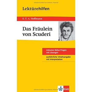 Becker Klett Lektürehilfen E.T.A. Hoffmann, Das Fräulein von Scuderi: Für Oberstufe und Abitur - Preis vom 15.06.2026 05:30:30 h Becker Klett Lektürehilfen E.T.A. Hoffmann, Das Fräulein von Scuderi: Für Oberstufe und Abitur - Preis vom 15.06.2026 05:30:30 h
