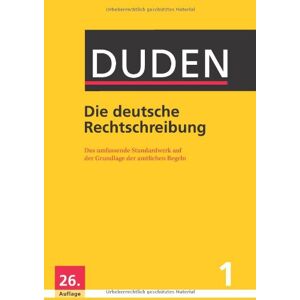 Dudenredaktion - Duden 01. Die deutsche Rechtschreibung: Das umfassende Standardwerk auf der Grundlage der aktuellen amtlichen Regeln (Buch, App & Software) - Preis vom 14.06.2026 05:24:48 h Dudenredaktion - Duden 01. Die deutsche Rechtschreibung: Das umfassende Standardwerk auf der Grundlage der aktuellen amtlichen Regeln (Buch, App & Software) - Preis vom 14.06.2026 05:24:48 h