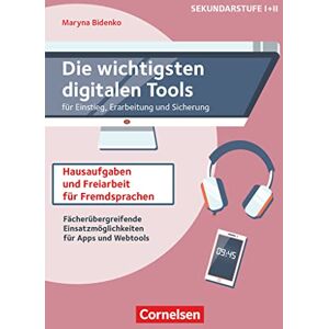 Maryna Bidenko - Die wichtigsten digitalen Tools: Hausaufgaben und Freiarbeit für Fremdsprachen - Sinnvolle Einsatzmöglichkeiten für Apps und Webtools - Buch - Preis vom 14.06.2026 05:24:48 h Maryna Bidenko - Die wichtigsten digitalen Tools: Hausaufgaben und Freiarbeit für Fremdsprachen - Sinnvolle Einsatzmöglichkeiten für Apps und Webtools - Buch - Preis vom 14.06.2026 05:24:48 h