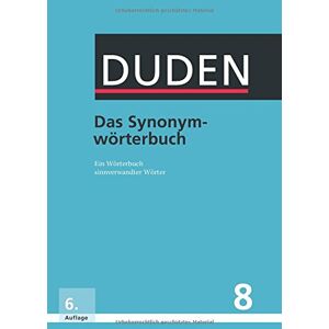 Dudenredaktion - Das Synonymwörterbuch: Ein Wörterbuch sinnverwandter Wörter (Buch & Software) - Preis vom 14.06.2026 05:24:48 h Dudenredaktion - Das Synonymwörterbuch: Ein Wörterbuch sinnverwandter Wörter (Buch & Software) - Preis vom 14.06.2026 05:24:48 h