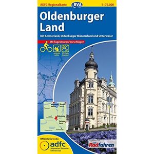 Allgemeiner Deutscher Fahrrad-Club e.V. (ADFC) - ADFC-Regionalkarte Oldenburger Land mit Tagestouren-Vorschlägen, 1:75.000, reiß- und wetterfest, GPS-Tracks Download: Mit Ammerland, Oldenburger Münsterland und Unterweser (ADFC-Regionalkarte 1:75000) - Pre Allgemeiner Deutscher Fahrrad-Club e.V. (ADFC) - ADFC-Regionalkarte Oldenburger Land mit Tagestouren-Vorschlägen, 1:75.000, reiß- und wetterfest, GPS-Tracks Download: Mit Ammerland, Oldenburger Münsterland und Unterweser (ADFC-Regionalkarte 1:75000) - Pre