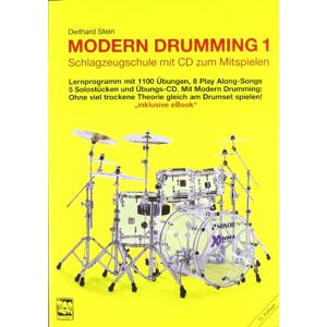Diethard Stein - Modern Drumming. Schlagzeugschule mit CD zum Mitspielen: Modern Drumming, Bd.1. Lernprogramm mit 1100 Übungen, 5 Solostücken, 8 Play Along-Songs incl. Übungs-CD - Preis vom 11.06.2026 05:43:19 h Diethard Stein - Modern Drumming. Schlagzeugschule mit CD zum Mitspielen: Modern Drumming, Bd.1. Lernprogramm mit 1100 Übungen, 5 Solostücken, 8 Play Along-Songs incl. Übungs-CD - Preis vom 11.06.2026 05:43:19 h