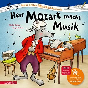 Marko Simsa - Herr Mozart macht Musik (Mein erstes Musikbilderbuch mit CD und zum Streamen): CD Standard Audio Format - Preis vom 15.06.2026 05:30:30 h Marko Simsa - Herr Mozart macht Musik (Mein erstes Musikbilderbuch mit CD und zum Streamen): CD Standard Audio Format - Preis vom 15.06.2026 05:30:30 h