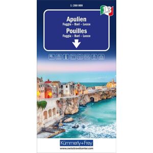 Kümmerly+Frey Regional-Strassenkarte 13 Apulien 1:200.000: Mit Foggia, Bari und Lecce. Inkl. Stadtpläne, Ortsverzeichnis und Reiseinformationen - Preis vom 12.06.2026 05:40:31 h Kümmerly+Frey Regional-Strassenkarte 13 Apulien 1:200.000: Mit Foggia, Bari und Lecce. Inkl. Stadtpläne, Ortsverzeichnis und Reiseinformationen - Preis vom 12.06.2026 05:40:31 h