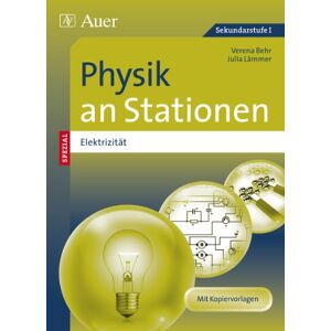 Behr Physik an Stationen Spezial Elektrizität: Übungsmaterial zu den Kernthemen des Lehrplans (5. bis 10. Klasse) - Preis vom 14.06.2026 05:24:48 h Behr Physik an Stationen Spezial Elektrizität: Übungsmaterial zu den Kernthemen des Lehrplans (5. bis 10. Klasse) - Preis vom 14.06.2026 05:24:48 h